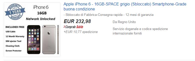 iphone rigenerato ebay