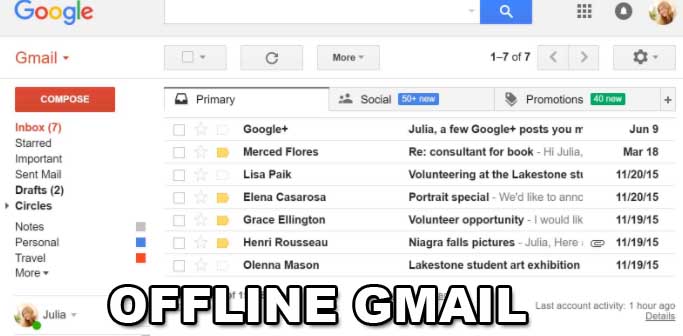 gmail offline